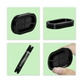thumbnail image 4 of Flyshop 4-Pack Black 20 x 35 mm, 13/16" x 1-3/8" Drill Hole Double-sided Rectangle Firewall Hole Plugs, Synthetic Rubber Grommets Wire Protection, 4 of 7
