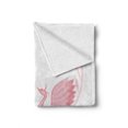 thumbnail image 2 of Phoenix Soft Flannel Fleece Throw Blanket, Mystic with Dragon and Mythological Bird Chinese Watercolor, Cozy Plush for Indoor and Outdoor Use, 50" x 70", Rose Pink White, by Ambesonne, 2 of 6