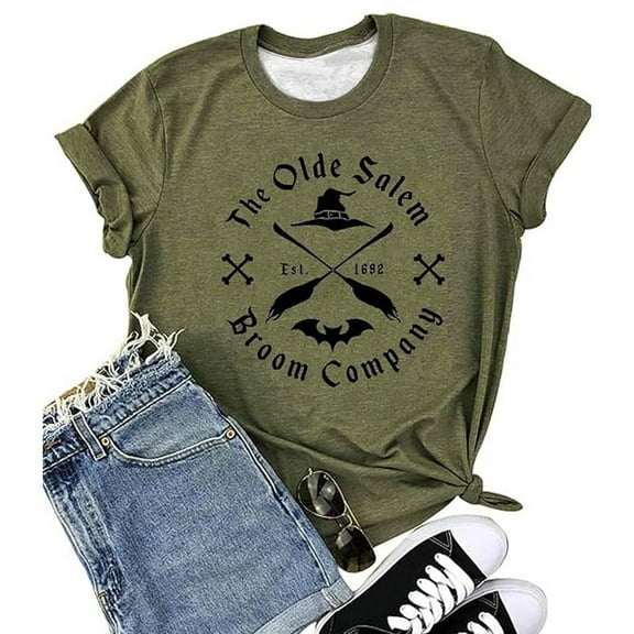 TIANZEN Women's Casual Letter Graphic Round Neck Short Sleeve T Shirt Top Top Women Summer Tee Shirts Girls Pack