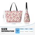 thumbnail image 4 of Disketp Bow With Sugar Skull Large Capacity Beach Bag, Waterproof Sandproof Beach Swim Pool Bag Tote Bag for Women, 4 of 7