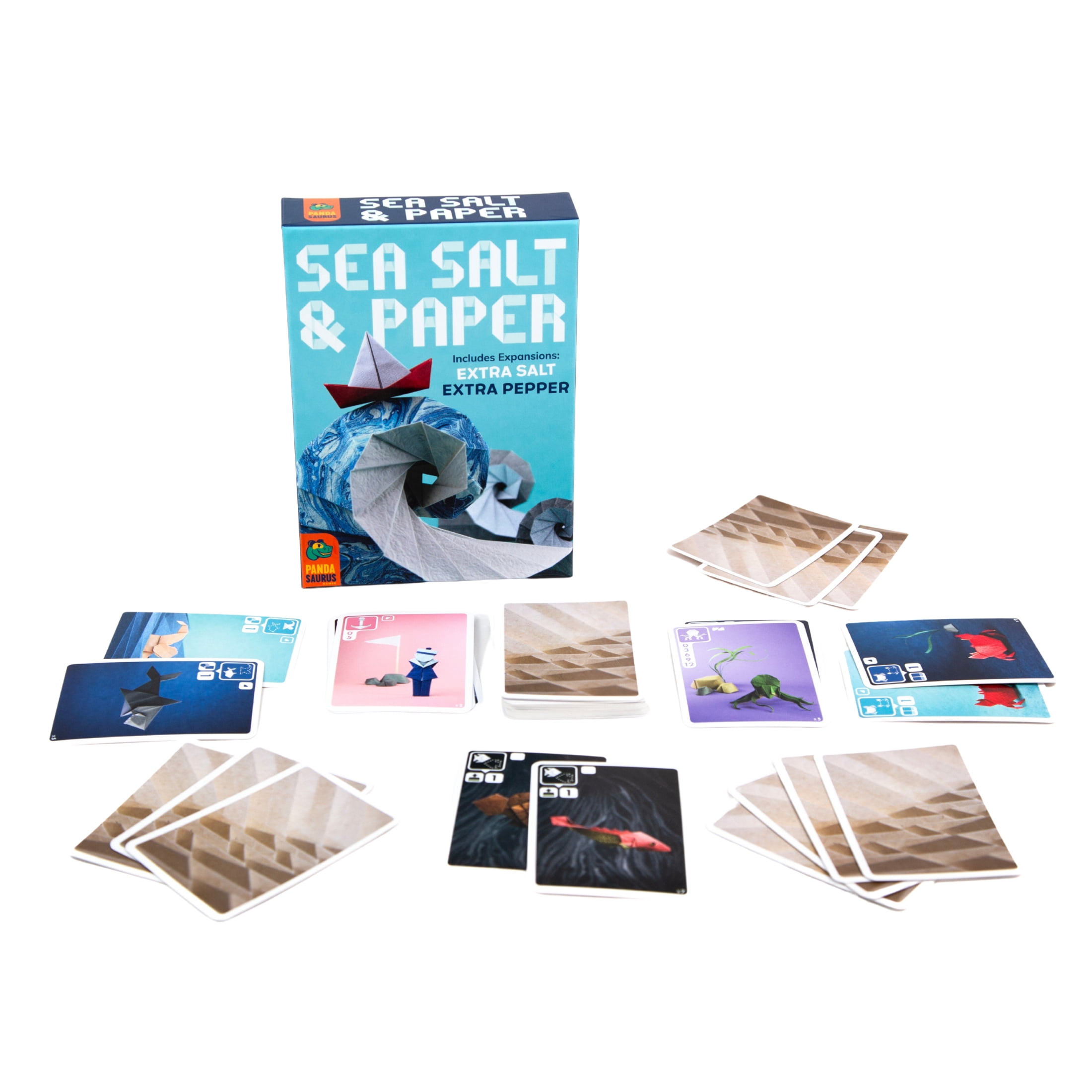 Pandasaurus Sea Salt and Paper + Extra Salt and Pepper Family Strategy Card Game for Ages 8+, from Asmodee (Walmart Exclusive)
