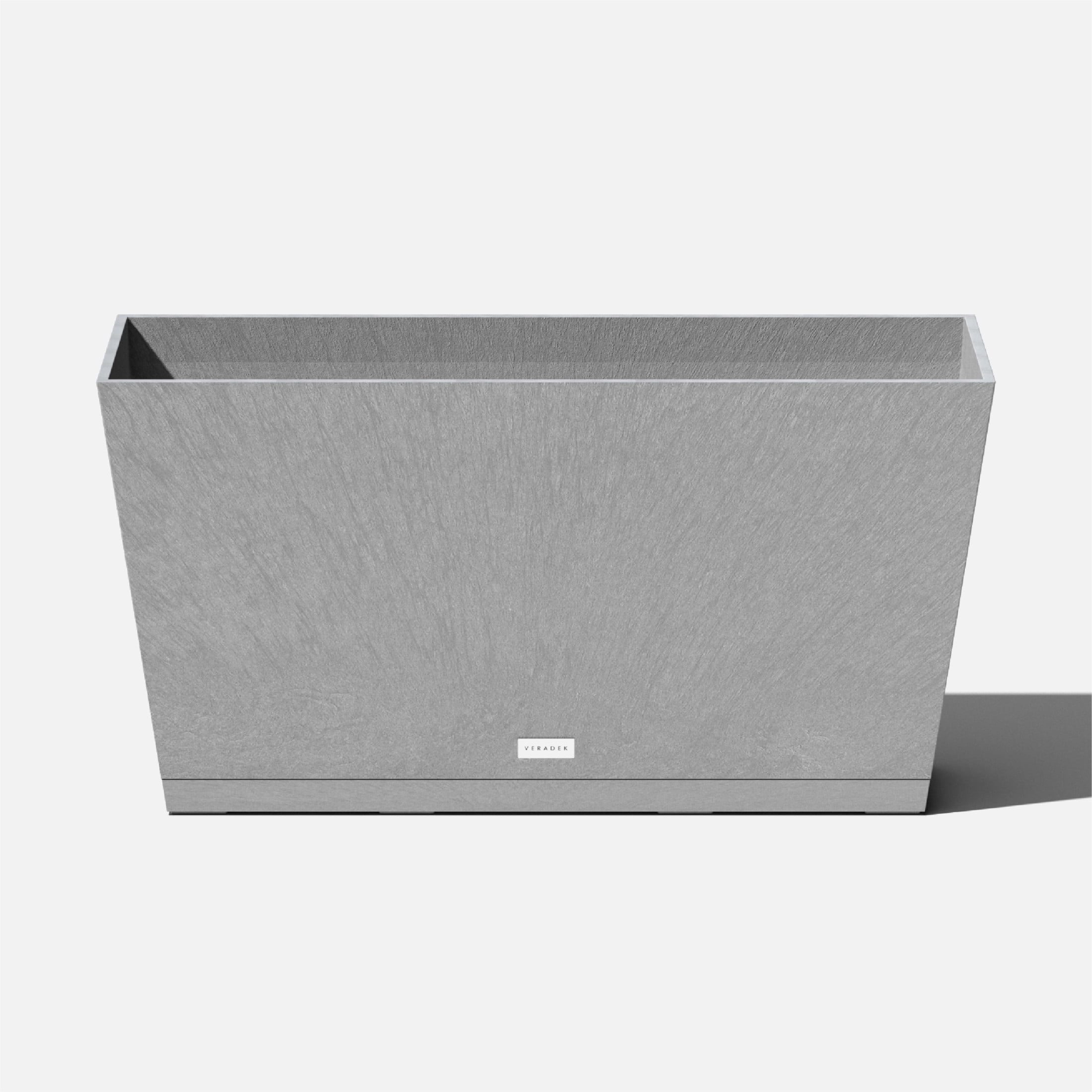 Veradek Pure Series Midori 31" Plastic Planter Tray - Gray