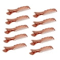 thumbnail image 3 of 10x Pinzas de Forma de Peine Horquilla de Alligator para Cualquier Cabello Grueso o Delgado 68 x 15 mm Oro rosa Soledad Pinza para el pelo con pinzas para el cabello, 3 of 7