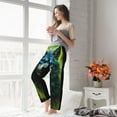 thumbnail image 6 of Picia Fluorescent Wolf Womens Soft Woven Cotton Elastic Waistband Sleep Pajama Pant Lounge Sleep Pant With Pockets And Drawstring-Small, 6 of 9