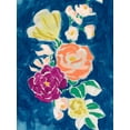 thumbnail image 2 of Vess, June Erica 15x18 Gold Ornate Wood Framed with Double Matting Museum Art Print Titled - Paintbox Floral I, 2 of 4