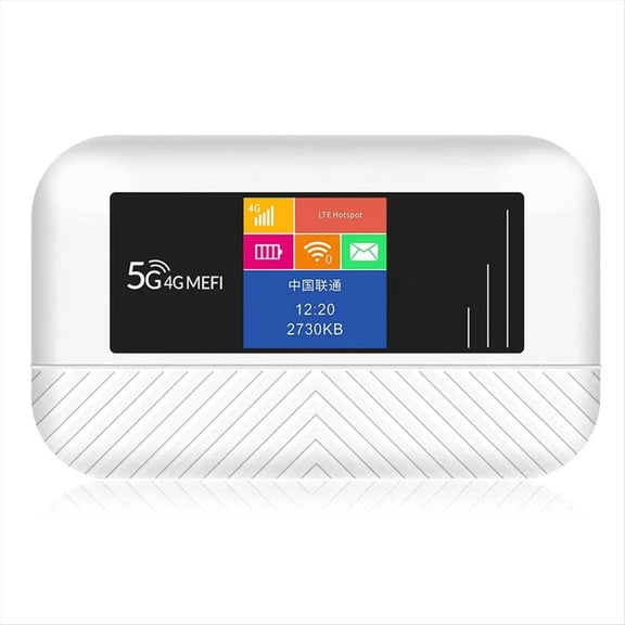 Lte Router 4G SIM Modem 300Mbps WiFi6 Mifi Compatible with 5G SIM Cards Mini Pocket 4G Wifi Hotspot Type-C Port 3000mAh,1 * Lte router 1 * charging cable,White