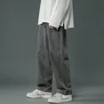 thumbnail image 3 of Wide-leg Straight Pants Spring and Summer Retro Jeans for Men 2024 New Hong Kong Style Solid Color Trendy Brand Loose, 3 of 7