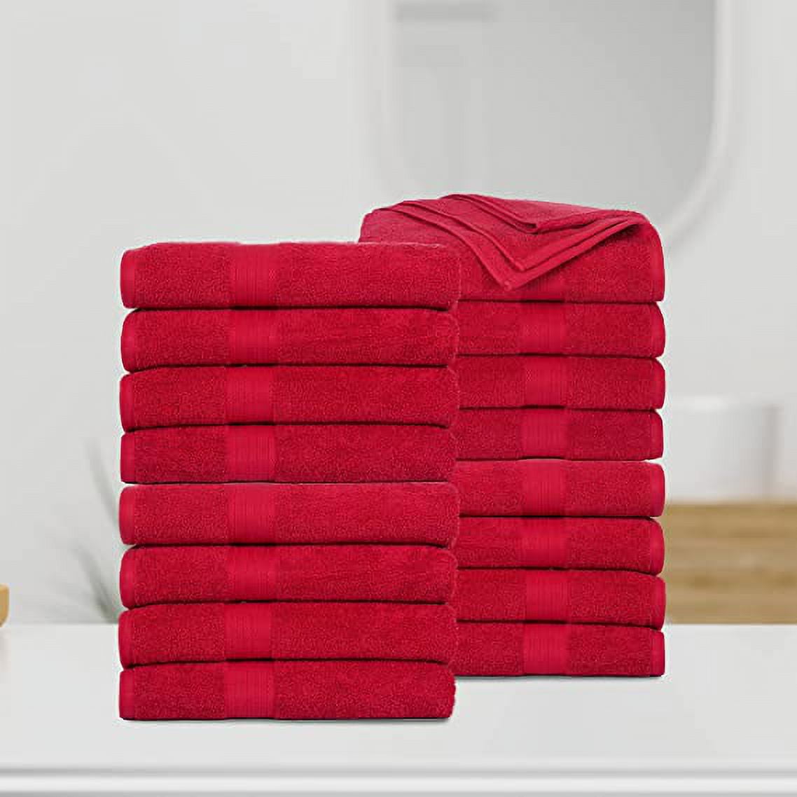 Qilmy Red Buffalo Plaid Bath Towels Absorbent Bath Towels Set Soft &  Comfortable Towel Set for Home Hotel Decor, 3 Piece
