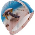 thumbnail image 1 of FYBTO Casquette de Natation Vert Tortue de Mer Adulte FYBTO Polyester, 1 of 4