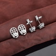 thumbnail image 2 of Earring Backs, 4pcs Durable Rackets Shape Earring Lifter Backs for Heavy Earrings, Locking Earring Backing Replacements for Studs, Large Backers, White Gold, 2 of 6