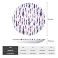 thumbnail image 2 of Picia Lavender Flowers Pattern Bone China Decorative Plate – Wall Decor with Stand and Adhesive, Elegant Ornament for Living Room, Office, or Entryway-10in, 2 of 6