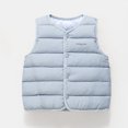 thumbnail image 2 of JAJAHO Baby Boys Girls Puffer Vest Toddler Winter Lightweight Sleeveless Button Up Quilted Jacket 6M-6Y, 2 of 4