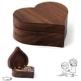 thumbnail image 1 of RV Caja para anillos, caja para anillos de boda, caja de madera para anillos de boda, caja para anillos, caja para anillos de compromiso de madera, caja para anillos de compromiso, para propuesta, com, 1 of 5