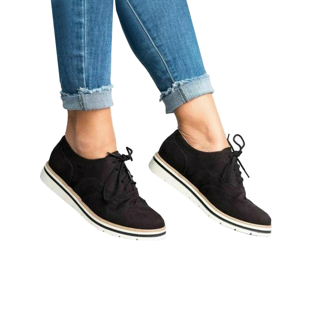 trendy flat work shoes