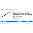 thumbnail image 2 of Driveshaft - Compatible with 2002 - 2006 Honda CR-V 4WD 2.4L 4-Cylinder 2003 2004 2005, 2 of 2