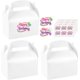 thumbnail image 1 of Cartón Colores Brillantes Tratar Cajas Favorece los Fiesta de Cumpleaños Bolsas, para Fiesta de Cumpleaños, Bodas, Eventos (White), 1 of 4