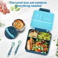 thumbnail image 3 of Set de Lonchera Bento Howeemo para Niños con 4 Compartimentos de 236 ml y Termo, 3 of 7