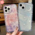 thumbnail image 2 of Funda De Pareja Para Samsung A04s A13 A12 A50 A52 A04 A23 A02s A03 A20 A50s A30s A04E A32 A52s A11 A03s A30 F23 M23 M13 Fantasía Cielo Estrellado Estrellas Luna Transparente Suave Airbag A Prueba De G Gao Jiahui unisex, 2 of 2