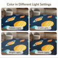 thumbnail image 7 of ODIKA 6'x9' Washable Area Rug Playroom Chart Rocket Ship Galaxy Motifs Science Theme Classroom for Queen Size Bedroom, Under Bed, Master Suite, Easy Care, Non-Shedding, 7 of 7