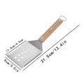 thumbnail image 3 of HongHeng Clearance Under $2.00 Stainless Steel Multi-function Shovel Wooden Handle Frying Shovel Iron Burning Shovel Household Cooking Utensils, 3 of 6
