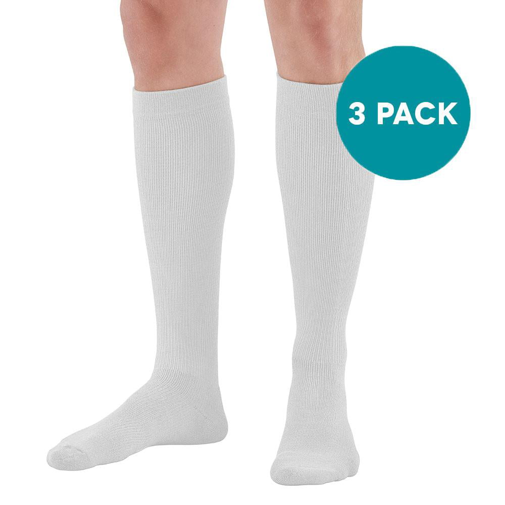 AW Style 632/633 Diabetic Knee High Socks - 8-15 mmHg (3 Pack ...