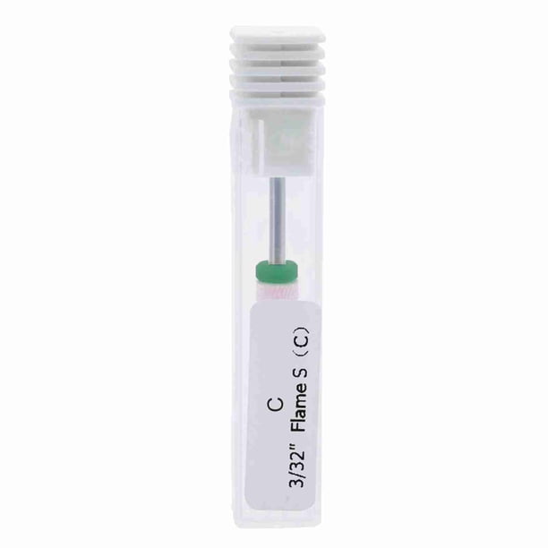5.3 x 1.2 x 1.2 cm / 2.1 x 0.5 x 0.5 Pulgadas Taladro de Cerámica Para Umas, Herramienta de Enfermería de Umas Unas Artificiales para uñas naleses