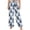 Blue, variant on Birdeem Women's Printed Warm Pajama Sleep Pants Fleece Sleepwear with Pockets, Women's Pajama Pants, Fleece Pajamas Women