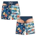 thumbnail image 2 of Mens Funny Swim Trunks Bare Butt Patriotic Men Swim Trunks, Funny 3D Hairy Legs Fake Briefs Mens Swim Shorts, 4th of July Funny Gifts for Men, 2 of 5