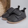 thumbnail image 2 of Splozh Sneakers for Toddler Boys Baby Solid Color Shoes for Boys Girls Casual Shoes Non Slip Soft Sole Comfortable Baby Shoes Black,US 4.5, 2 of 5