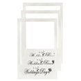 thumbnail image 3 of 3pcs Creative Weddings Day DIY Paper Photo Frame Photo Booth Props for Wedding, 3 of 8