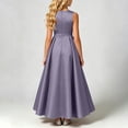 thumbnail image 4 of ATOGUTA Girl Long Formal Dress Wedding Satin Dresses Princess Birthday Party Prom Ball Gown Size 0-15, 4 of 6