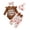 SAT-Brown, variant on mgoYE 0-3 Months Baby Girl Clothes Newborn Baby Girl Clothes Princess Girl Short Sleeve Romper Heart Print Shorts Headband Infant Summer Outfits(Red,3-6 Months)