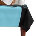 thumbnail image 4 of Black Blue Dolphin Table Cloth Waterproof Tablecloths, Summer Beach Coastal Modern Art Tablecloth Dining Table Cover for Kitchen Party Tabletop Outdoor, Rectangle Tablecloth 52x70 Inch, 4 of 9