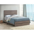 thumbnail image 4 of Pemberly Row Farmhouse Wood Queen Panel Bed in Barrel Oak Finish, 4 of 7