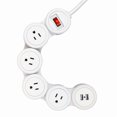 thumbnail image 1 of 3.1A Flexible Power Strip - White, 1 of 1