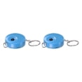 thumbnail image 1 of 2uds Métrica Cinta 1,5M/60 Pulgadas Retráctil Sastres Métrica Cinta Bolsillo Tamaño con Llave Cadena para Cuerpo, Tela, Costura y Manualidades Medidas, Azul, 1 of 5