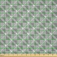 thumbnail image 2 of Ambesonne Geometric Fabric by the Yard Microfiber, Abstract Tetragon Pattern, 10 Yards, Off White Pale Grey, 2 of 2