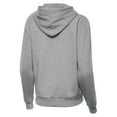 thumbnail image 3 of Women's Antigua Heather Gray Mississippi State Bulldogs Victory Swinging Bully Pullover Hoodie, 3 of 3
