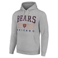 thumbnail image 2 of Unisex Starter Heather Gray Chicago Bears Throwback Logo Pullover Hoodie, 2 of 3