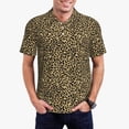 thumbnail image 3 of Balery Leopard2 Printed Men’s Short Sleeve Polo Shirt, Midweight Men's Shirt,Golf Polo shirts -XX-Large, 3 of 9