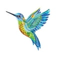 thumbnail image 1 of Colibri Coloré Ornements Muraux en Métal Forgé Autocollants Muraux Faciles à Installer, 1 of 6