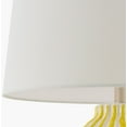 thumbnail image 5 of Livabliss Table Lamps, 22" Stratos Rustic Bedside Nightstand Table Lamp for Bedroom Living Room Office, Yellow Body with White Shade (22"H x 15"W x 15"D), 5 of 5