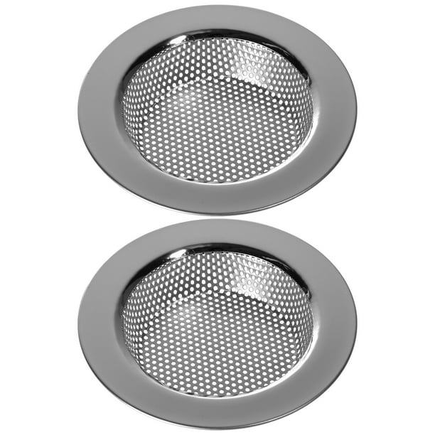 2PCS Cocina Fregadero Filtros de acero inoxidable Filtros de escurridor Drenaje Tapones de desechos