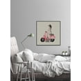 thumbnail image 2 of Marmont Hill Mh-Julpin-9015-Bffdl-32 32" X 32" "Pink Scooter Ii" Framed Giclee Painting On, 2 of 5