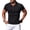 Black-2, variant on Shirts for Men Fashion Henley Shirts Short Sleeve Casual Button Summer T-Shirt with Pocket Grey