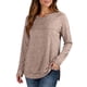 thumbnail image 2 of Chaquetas para mujer,Blusa informal de color liso con cuello en V y mangas de encaje para mujer, mezcla de poliéster y elastano, manga corta para uso diario, sopatenor, 2 of 9
