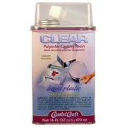 Angle View: Castin Craft Clear Polyester Casting Resin with Catalyst, 16 oz.