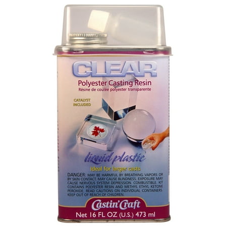 Castin Craft Clear Polyester Casting Resin with Catalyst, 16 oz.