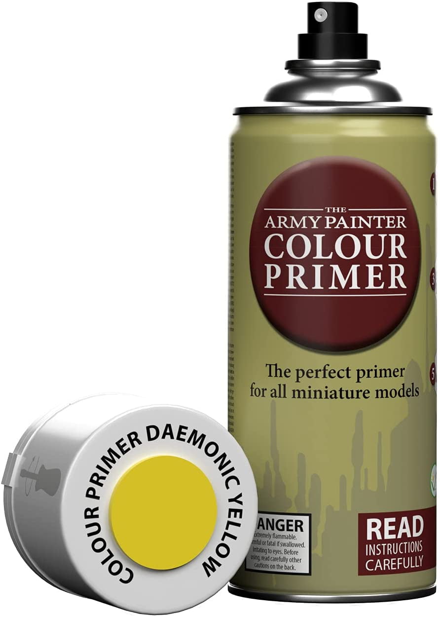 The Army Painter Color Primer Spray Paint, Daemonic Yellow, 400ml, 13