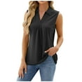 thumbnail image 3 of ZyeKqe Sleeveless Tops for Women Dressy Casual Summer V Neck T Shirts Trendy Eyelet Office Work Shirts, 3 of 5